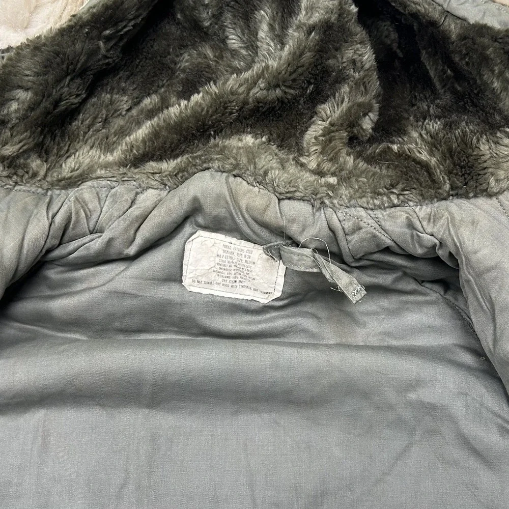Unbranded N-3B Snorkel Parka Mens M Green Good Faux Fur Hood Military Jacket